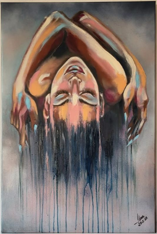 ArteDiAlina.com painting: Thinking of you